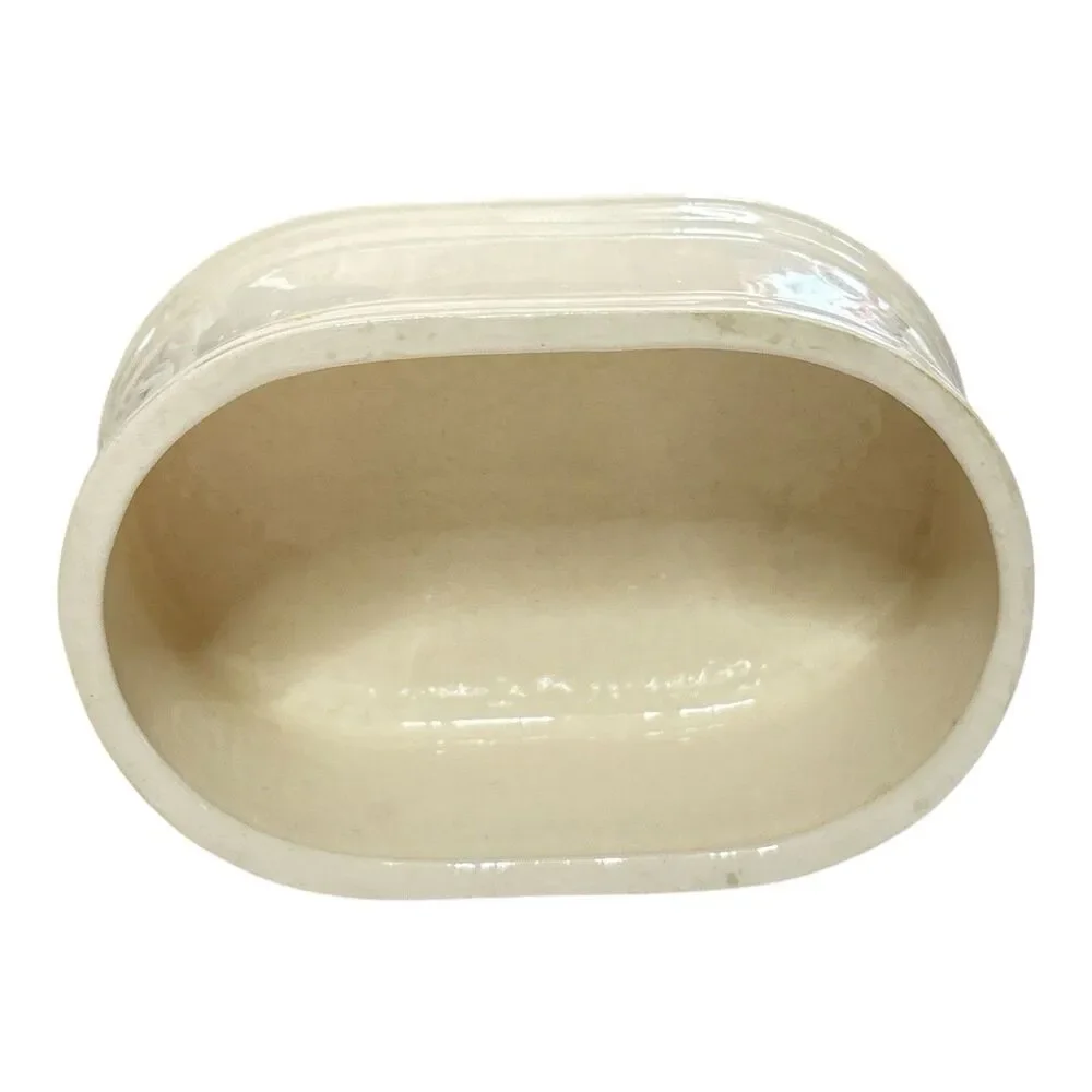 Vintage Floral Ceramic Draining Soap Dish Box 2 Piece Soap Saver
